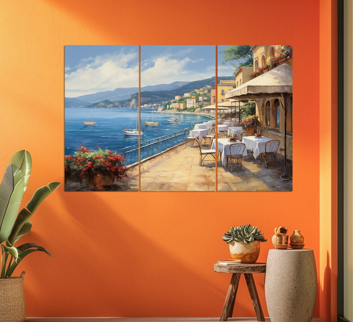 Sicily Oil Painting Print, Sicily Landscape Art - Image 2