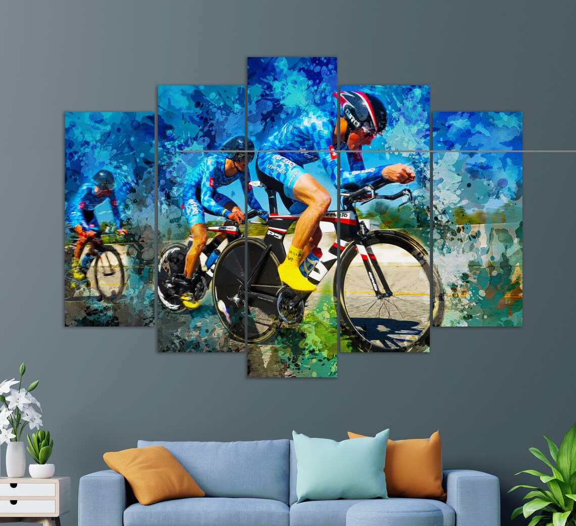 Cycling Wall Art Print for Sports Room Decor - Image 2
