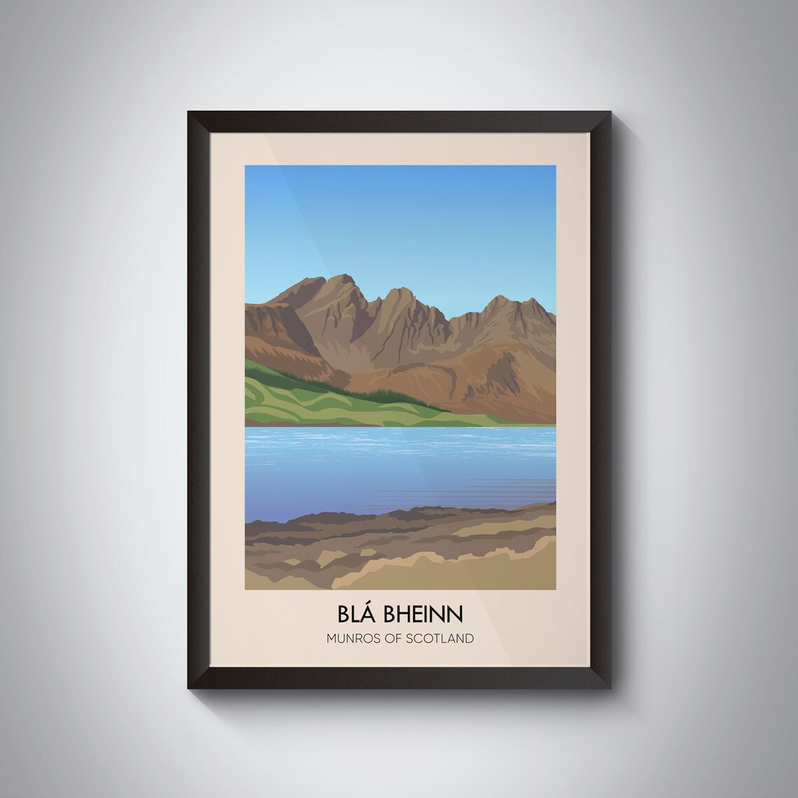 Bla Bheinn Munros Of Scotland Isle Of Skye Peak Landscape Poster