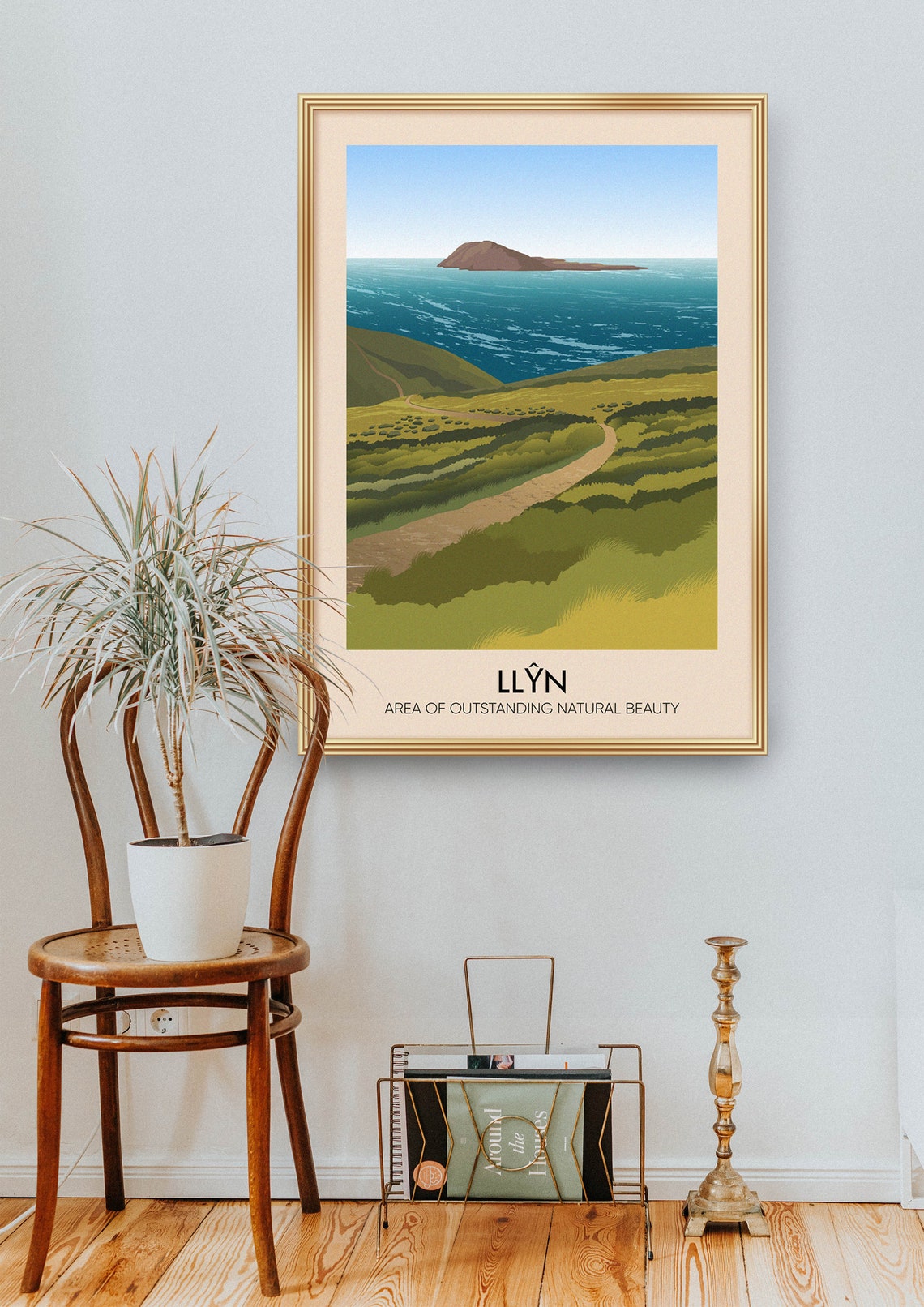 Llyn Peninsula Coastal Path and Bardsey Island View Travel Poster - Image 2