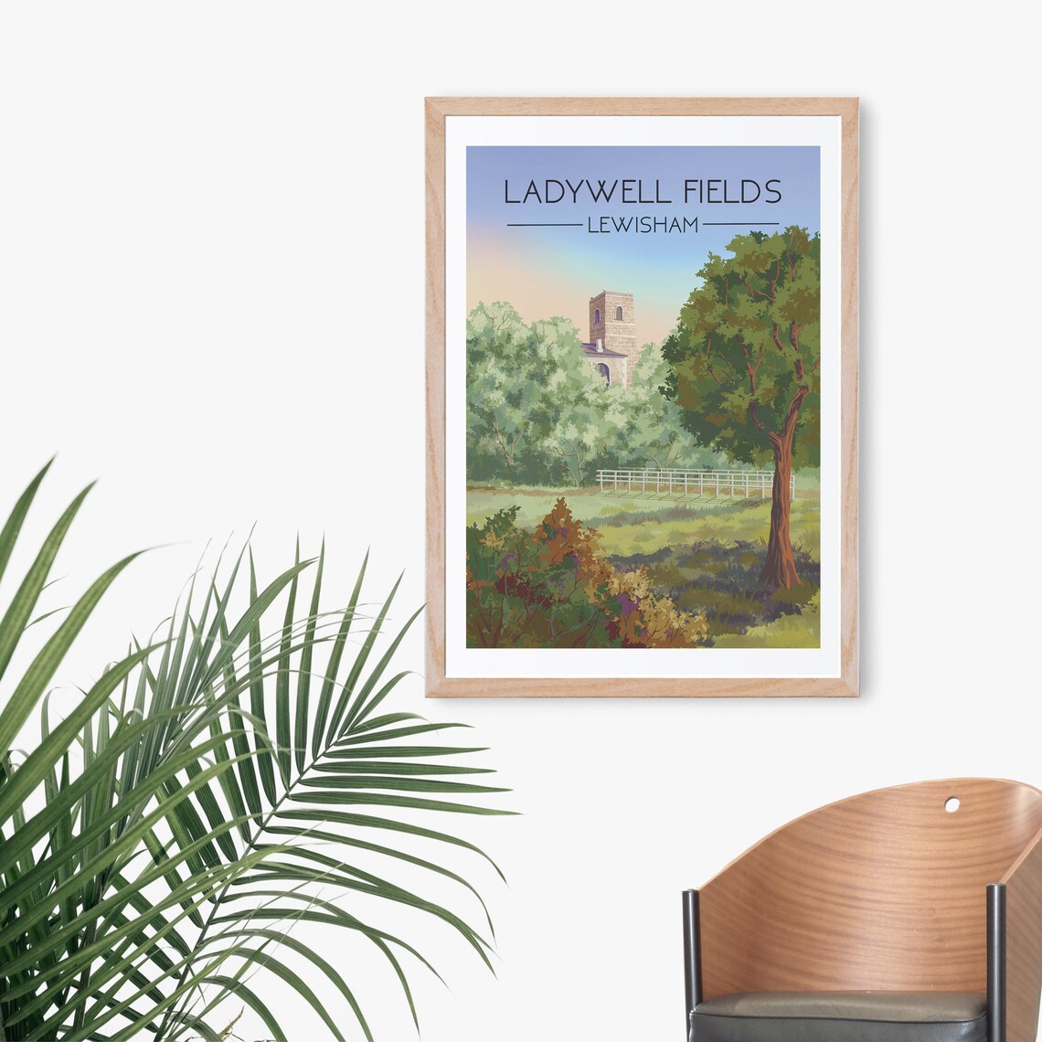 Ladywell Fields Lewisham London Travel Poster - Image 3