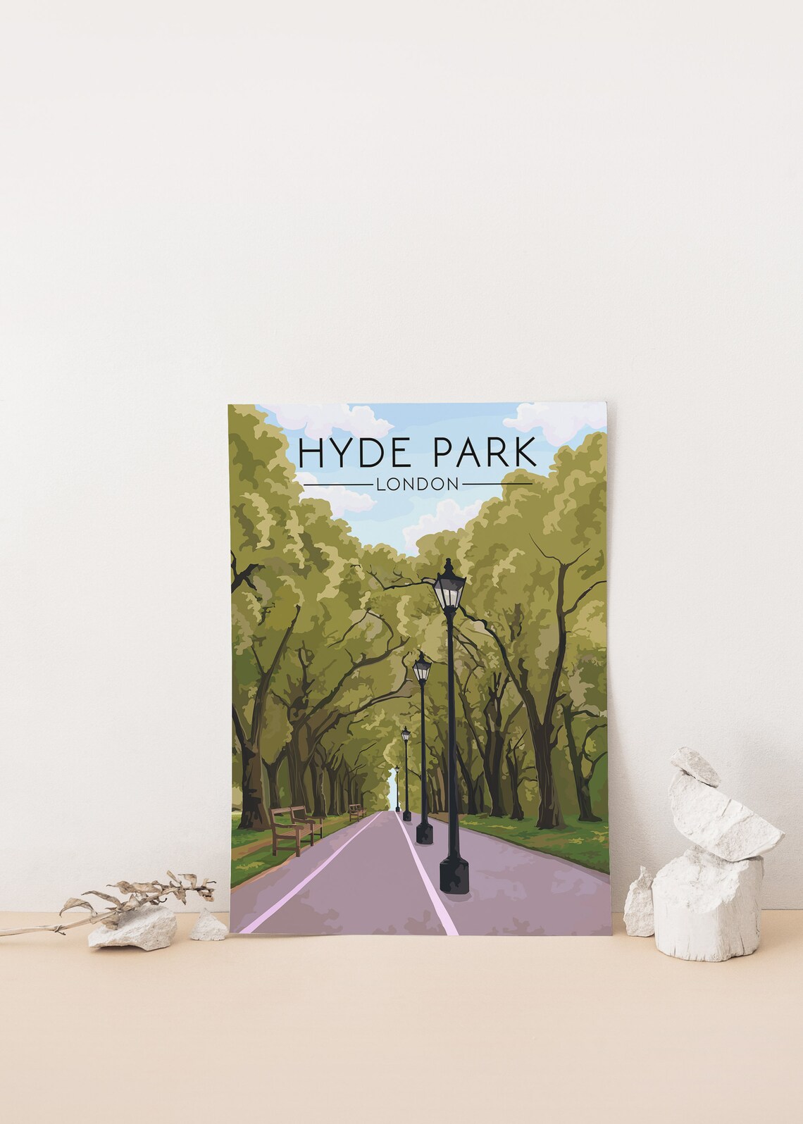 Hyde Park London Travel Poster, Royal Parks - Image 4