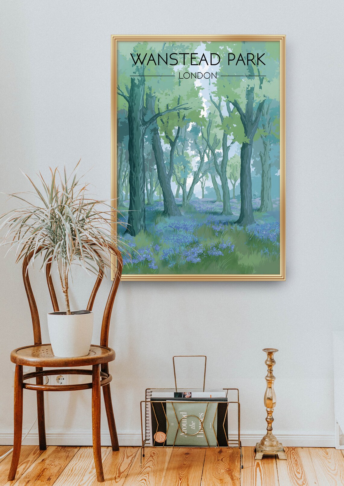 Wanstead Park London Vintage Travel Poster - Image 2