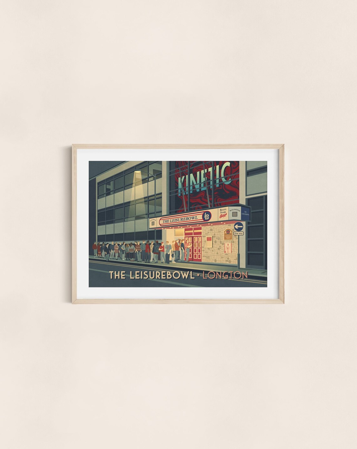 Leisurebowl Longton Travel Poster, 90s Rave Print - Image 3