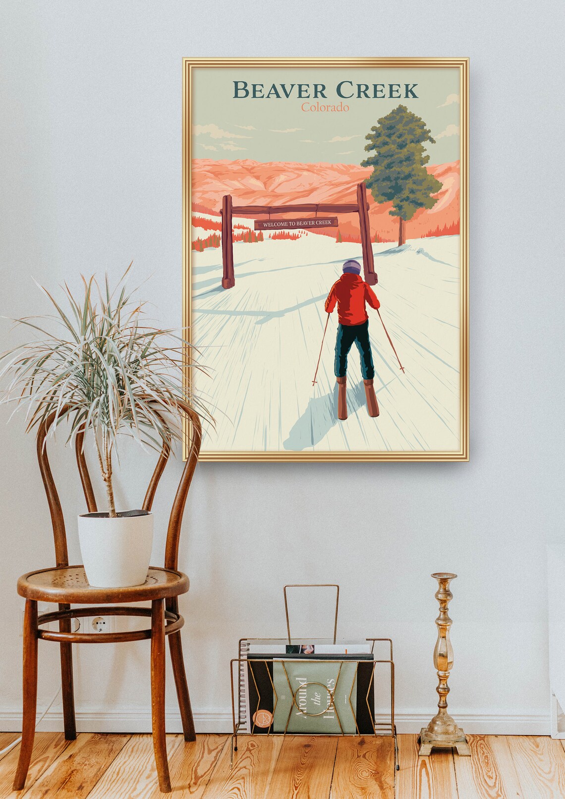 Beaver Creek Colorado Travel Poster, Ski Resort Print - Image 2