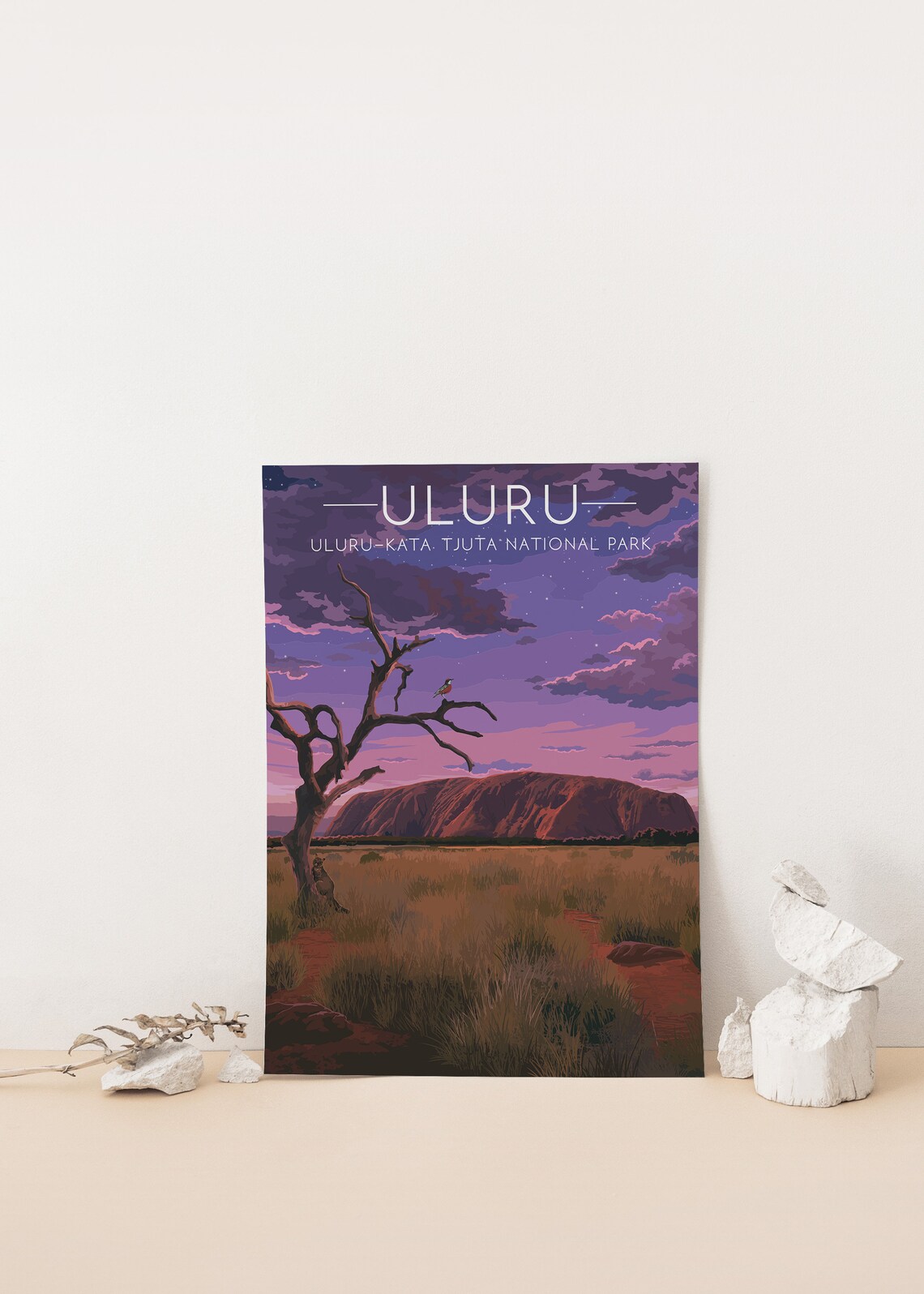 Uluru Australia Travel Poster, National Park Art Print - Image 4