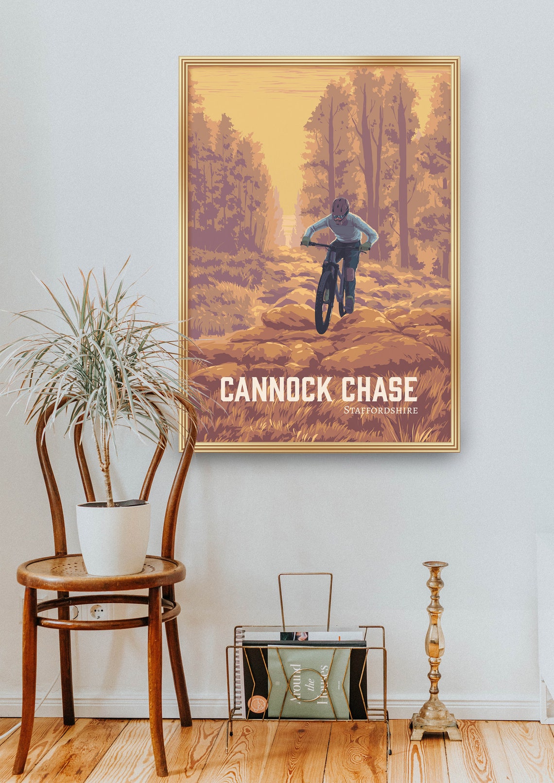Cannock Chase Staffordshire Mountain Biking Rocky Trail MTB Poster - Image 2