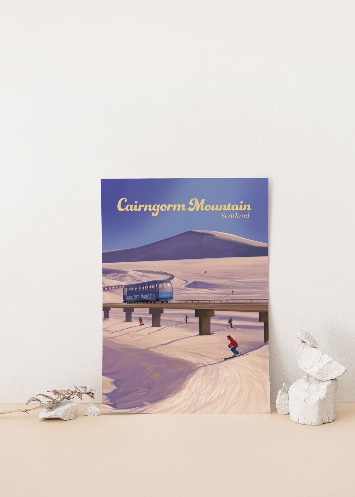 Cairngorm Mountain Scotland Travel Poster, Highlands - Image 4