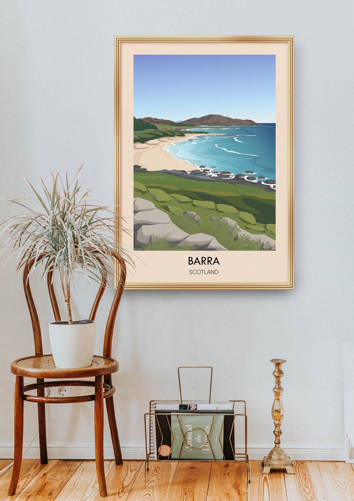 Barra Scotland Turquoise Bay Rocky Coast Outer Hebrides Poster - Image 2