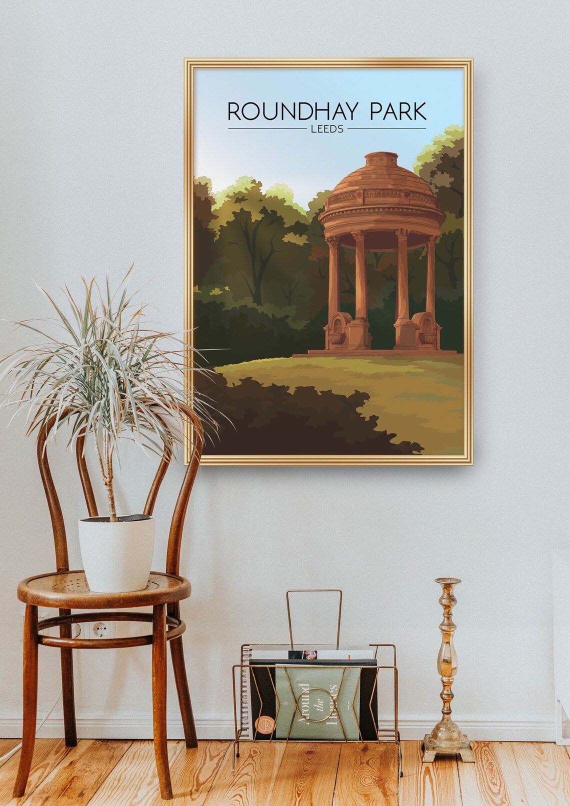 Roundhay Park Leeds Stone Rotunda Temple Gardens Woodland Poster - Image 2