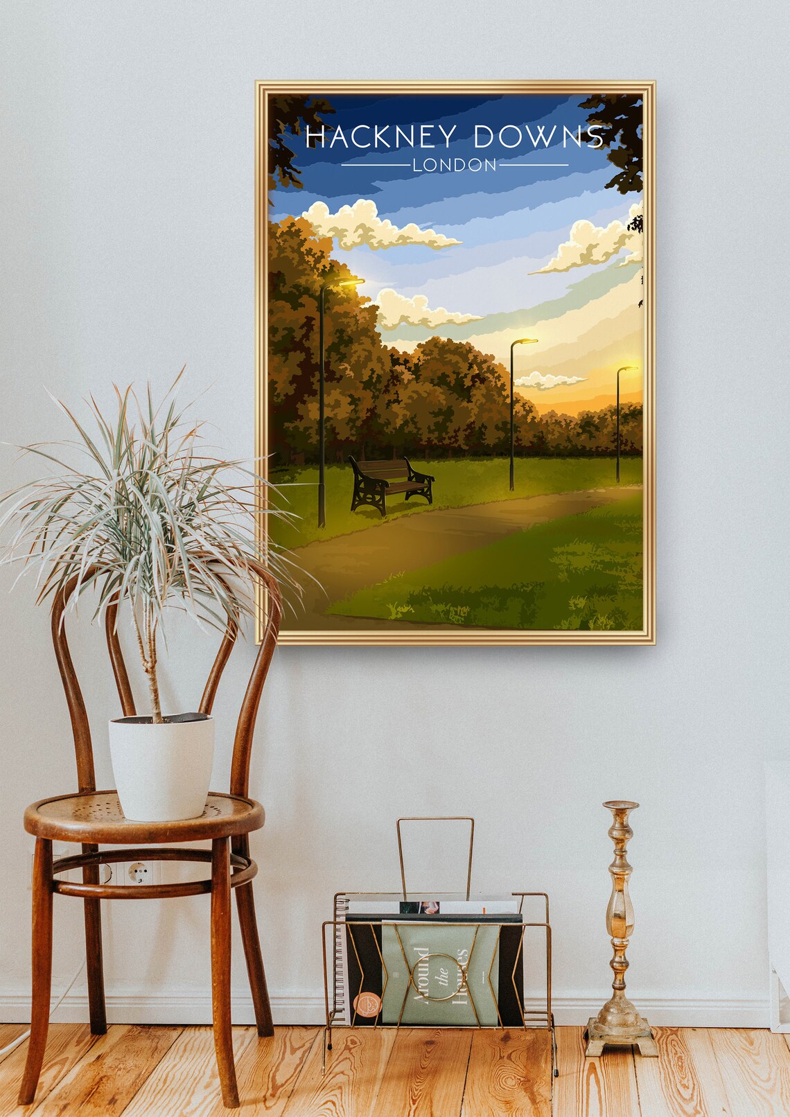 Hackney Downs Park Travel Poster, East London - Image 2