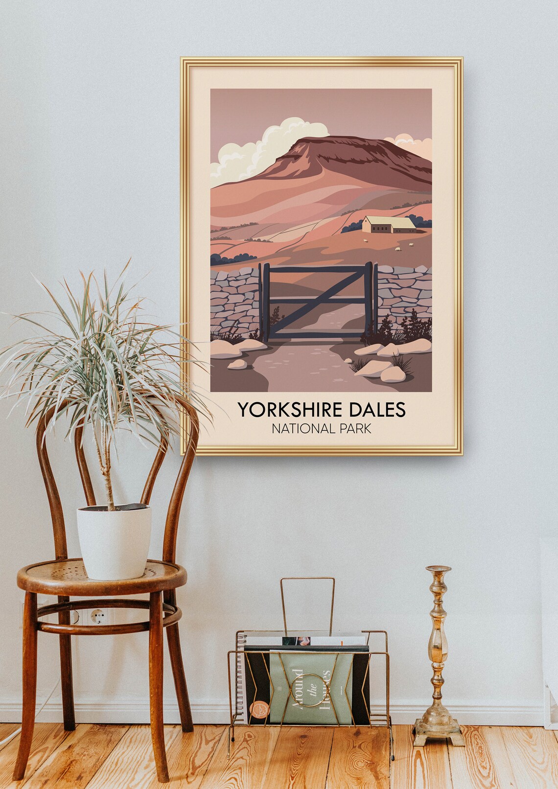 Yorkshire Dales National Park Vintage Travel Poster - Image 2