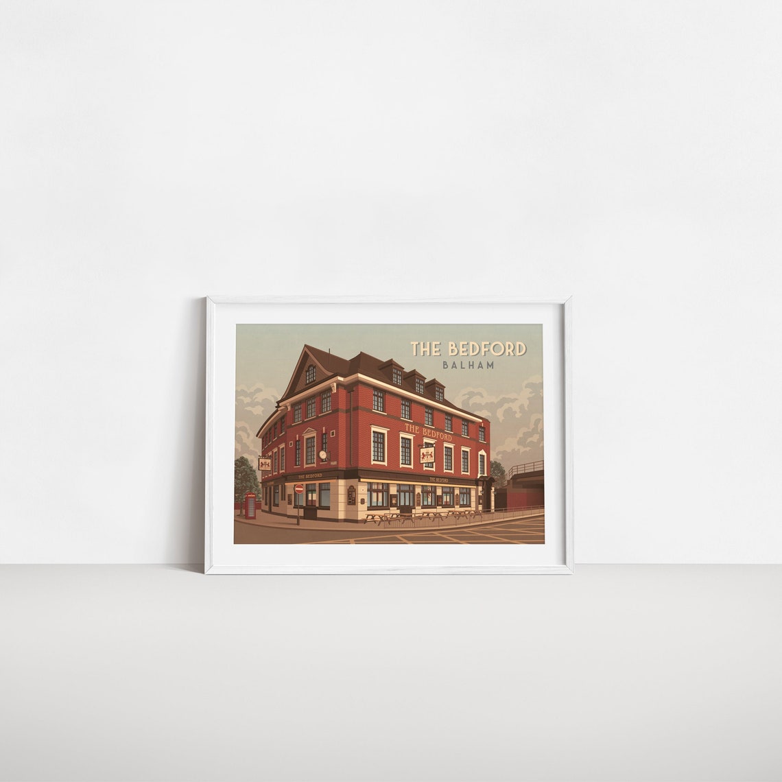 The Bedford Balham Poster South London Music Venue London Pub Wedding Venue Live Music Vintage Travel Print Clapham Retro Artwork - Image 2