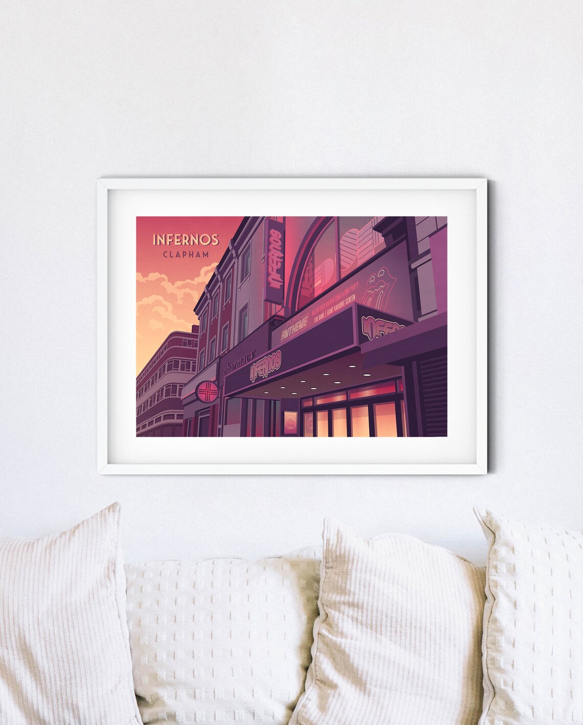 Infernos Nightclub Clapham London Travel Poster - Image 4