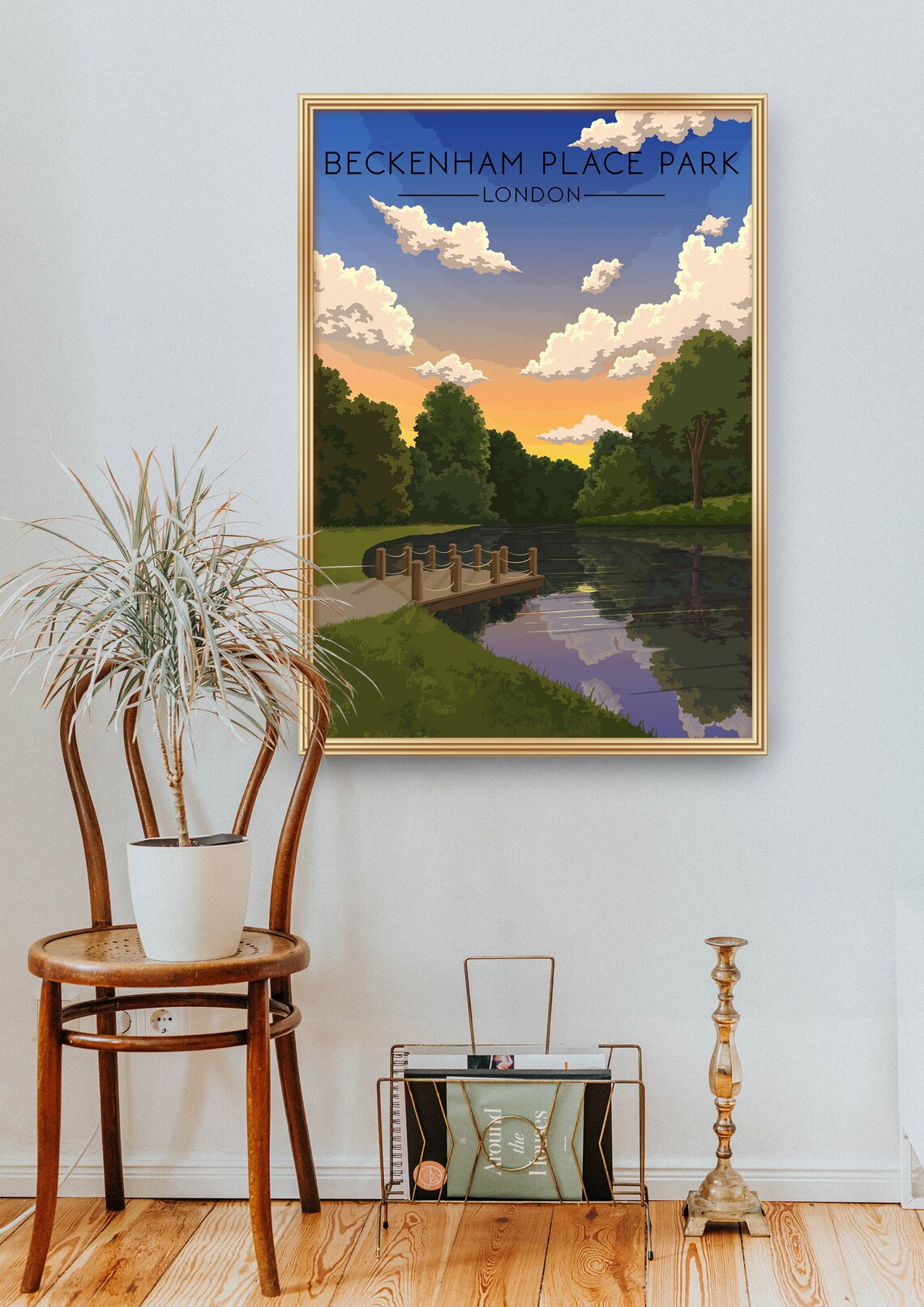 Beckenham Place Park Vintage Travel Poster Print - Image 2
