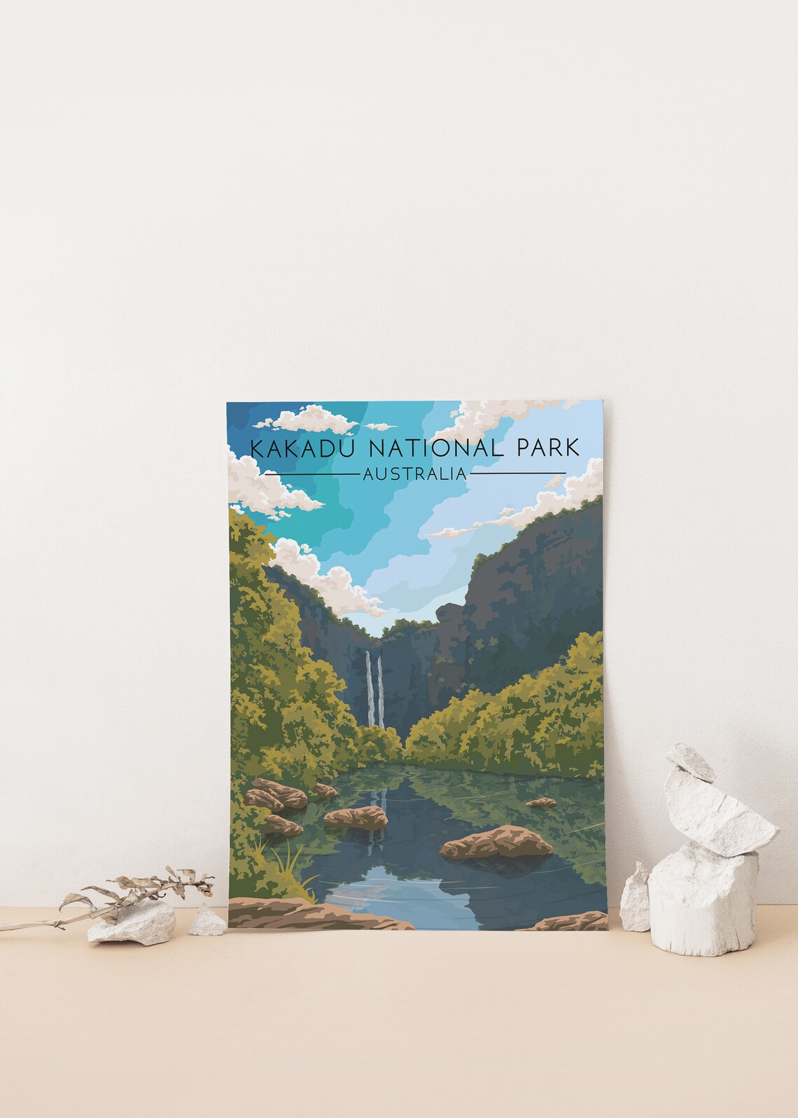 Kakadu National Park Vintage Travel Poster, Australia - Image 4