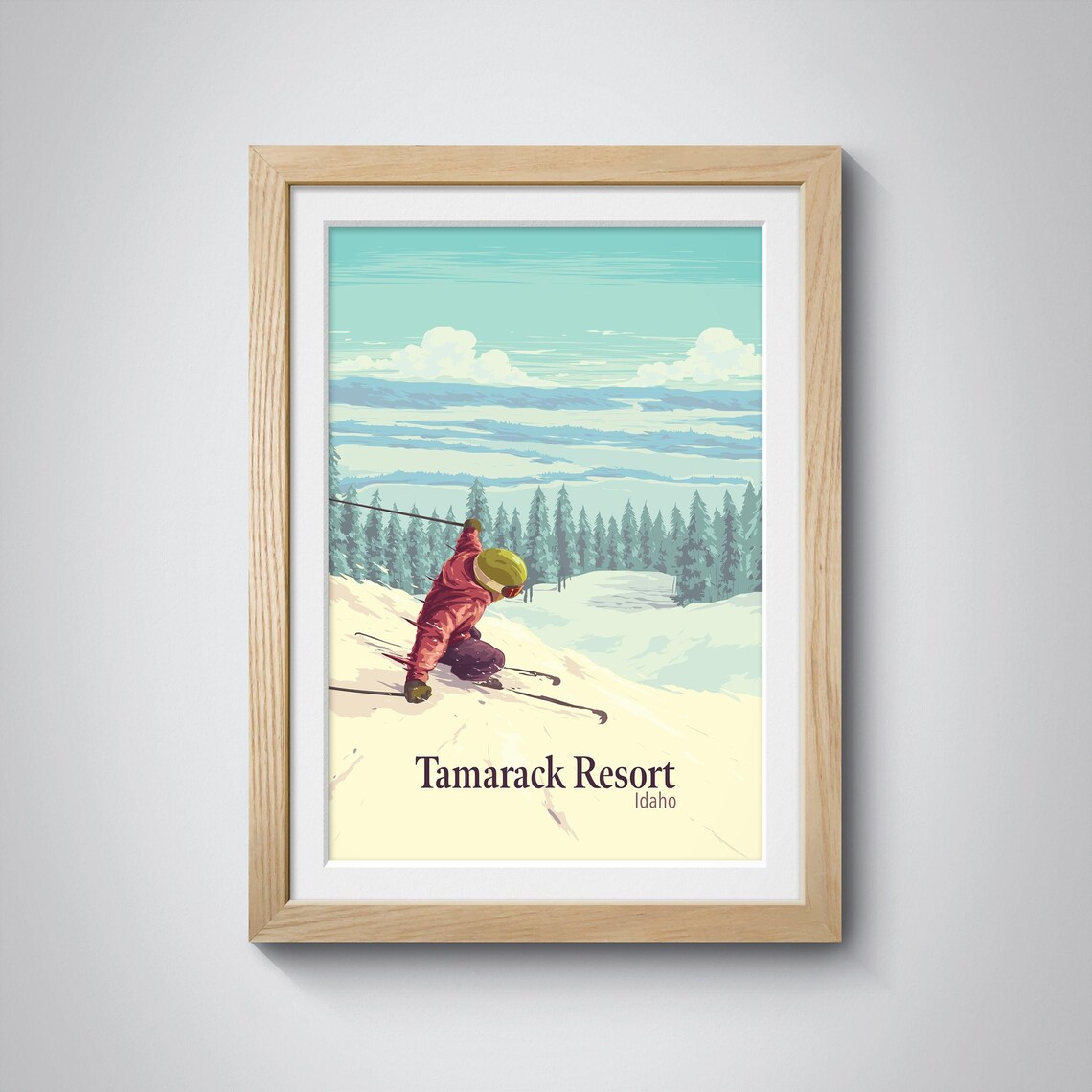 Tamarack Resort Idaho Ski Resort Travel Poster - Image 3