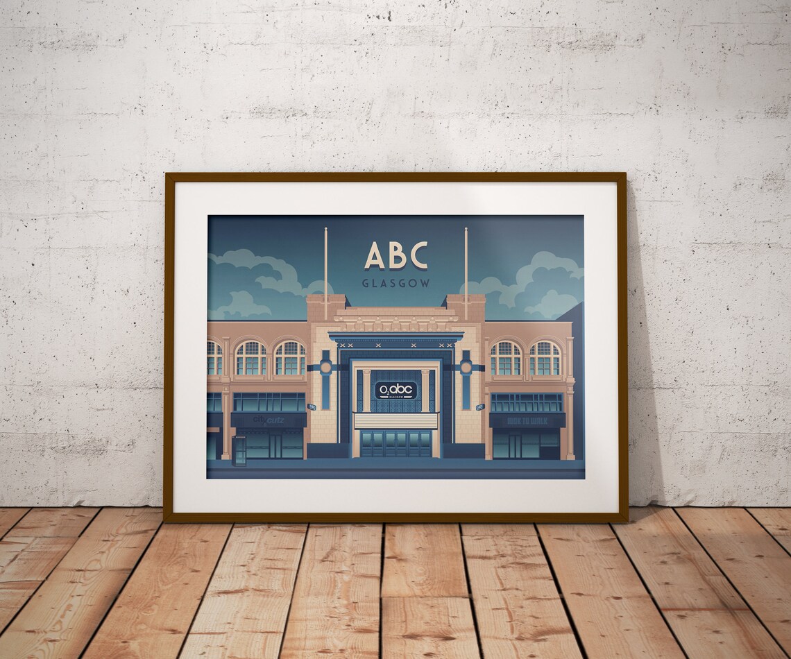 Glasgow Art Print, Sauchiehall Street Music Venues - Image 4