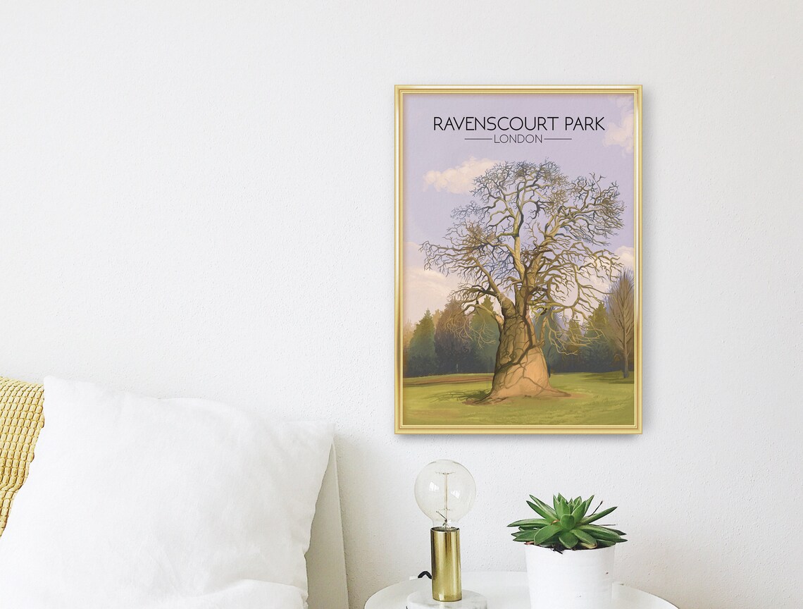 Ravenscourt Park London Vintage Travel Poster - Image 3