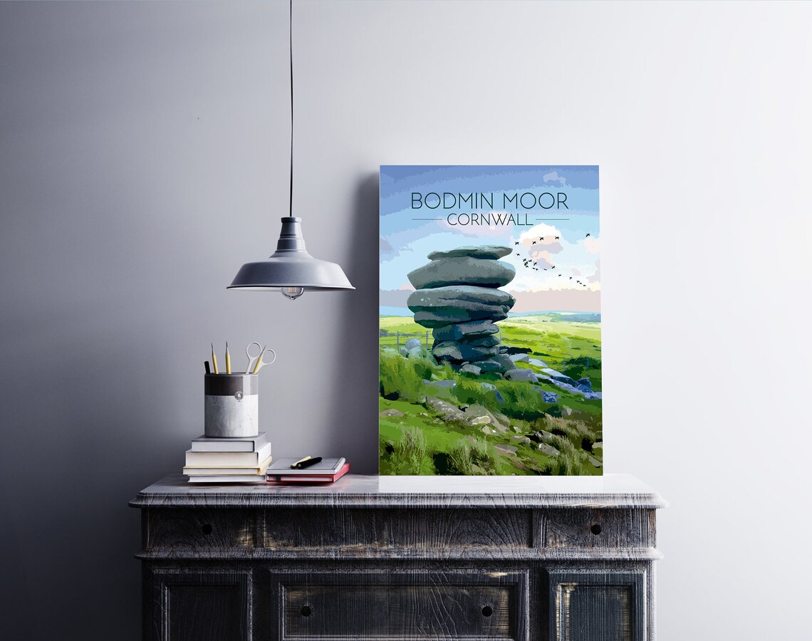 Bodmin Moor Cornwall National Park Travel Poster - Image 4