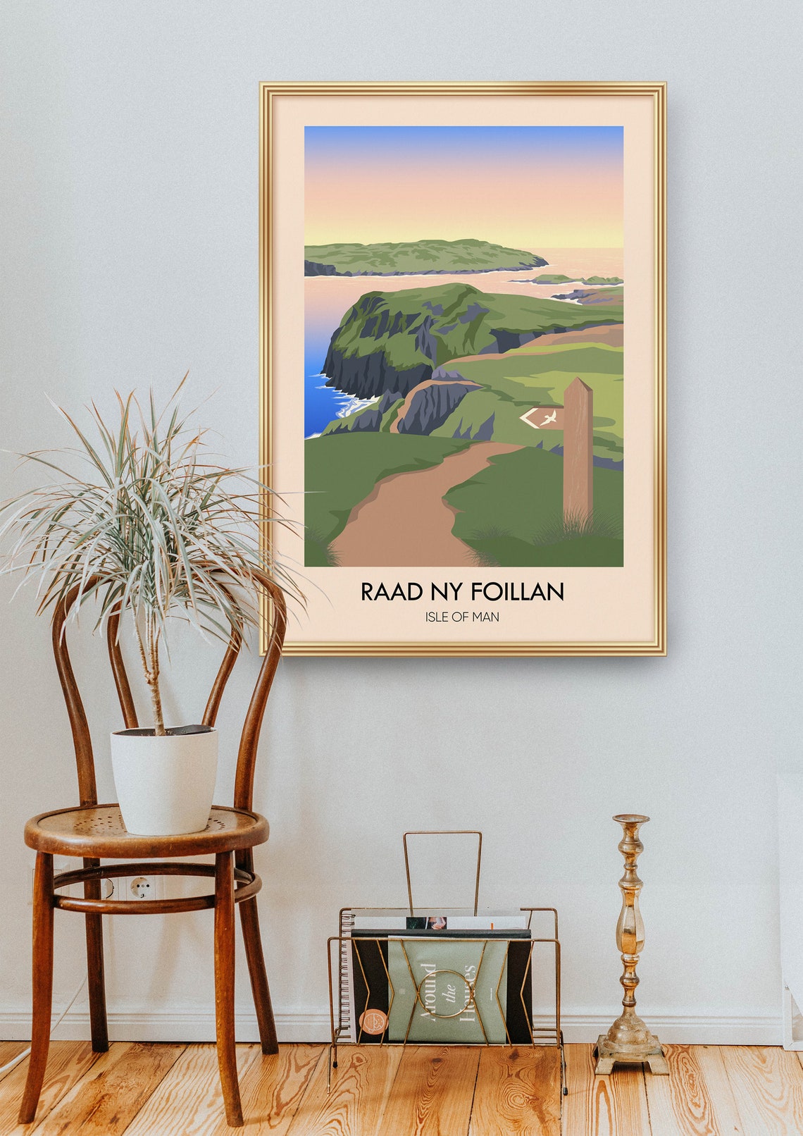 Raad Ny Foillan Isle of Man Coastal Path Hiking Poster Manx Cliffs Walk - Image 2