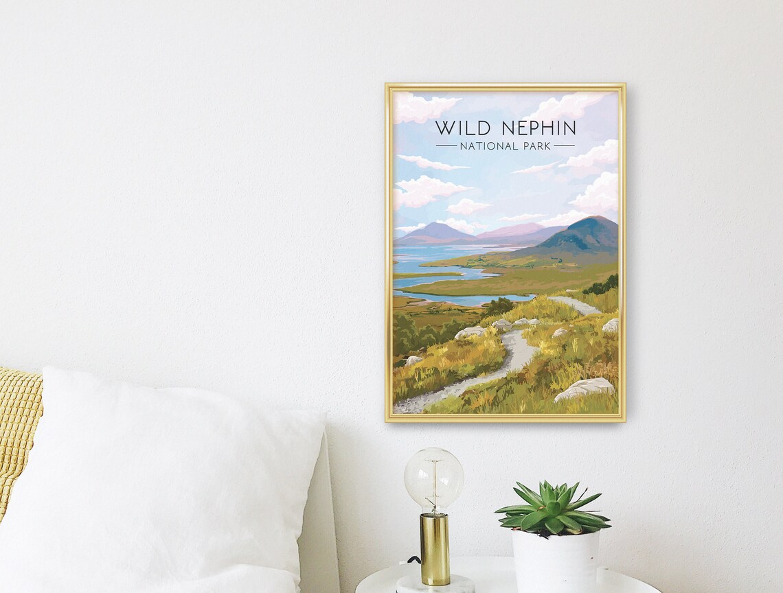 Wild Nephin National Park Vintage Travel Poster - Image 3