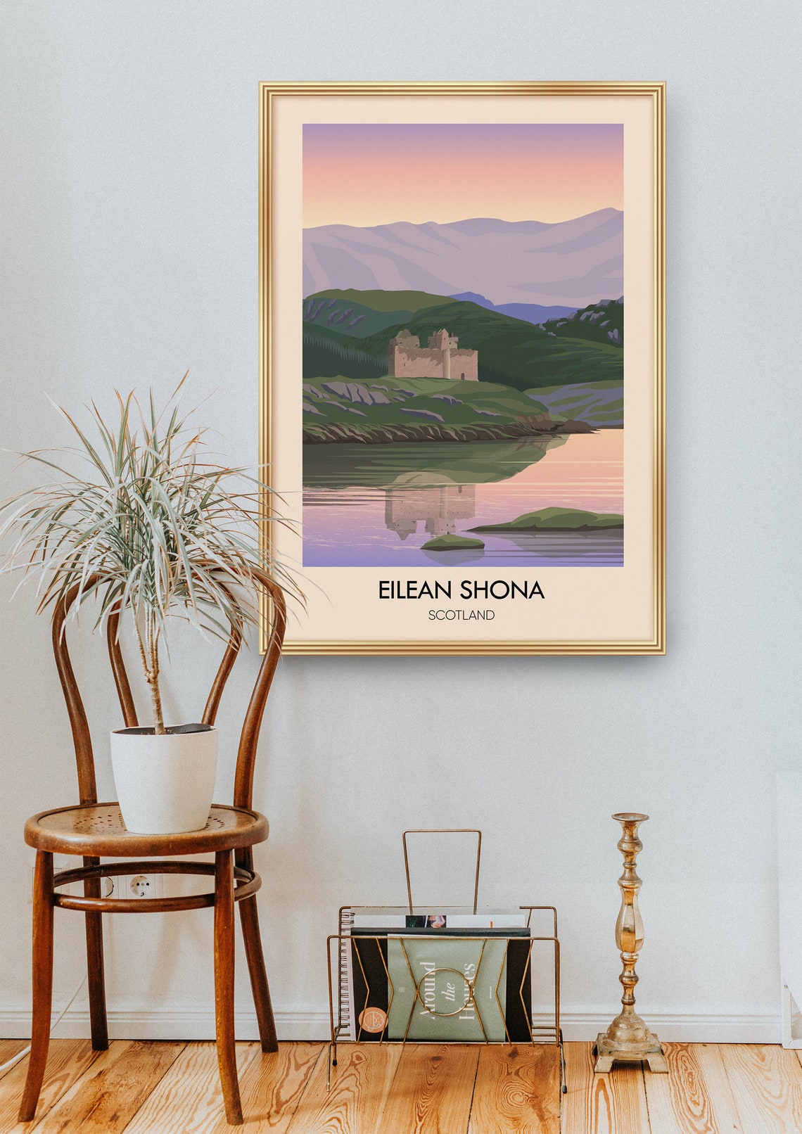 Eilean Shona Poster Scotland Travel Print Loch Moidart Castle Tioram Argyll Isle Of Mull Isle Of Skye Scottish Island Hiking Munros - Image 2