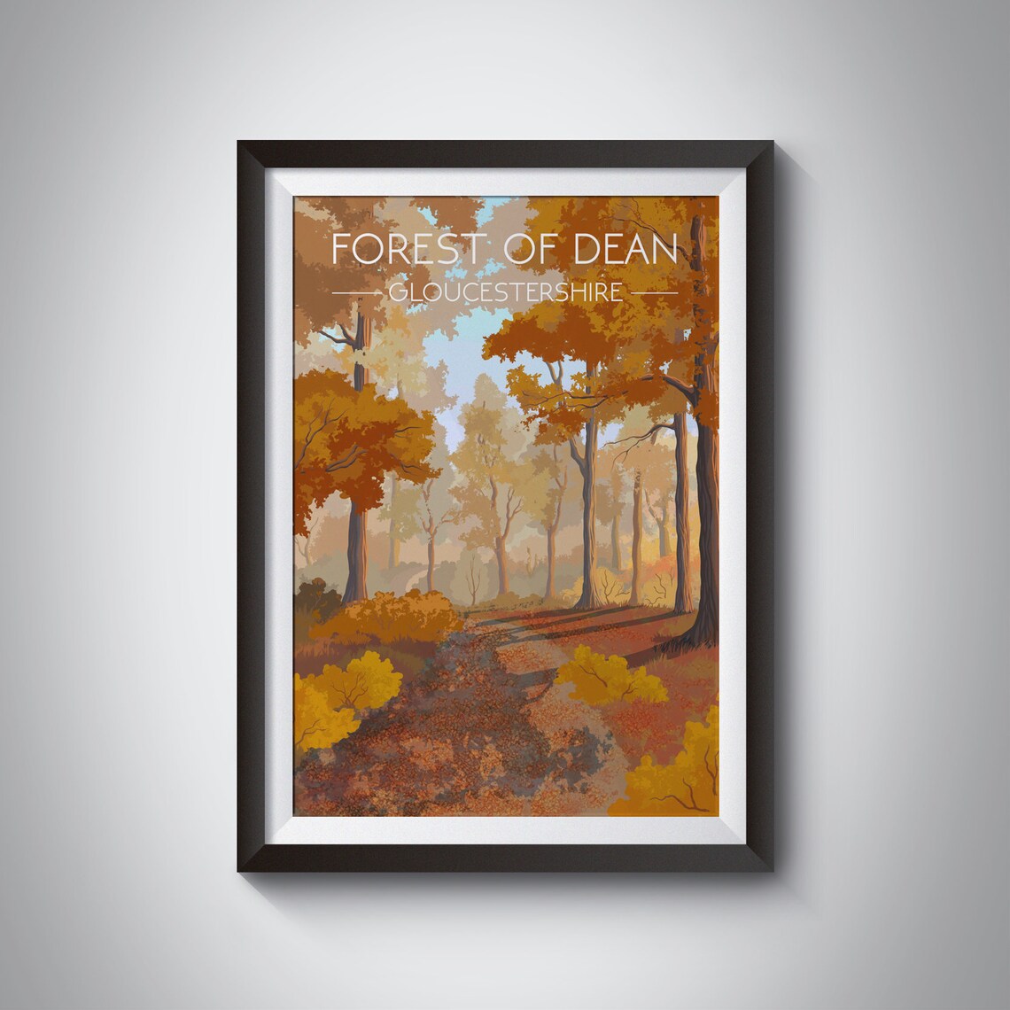 Forest Of Dean Travel Poster, Vintage West Country