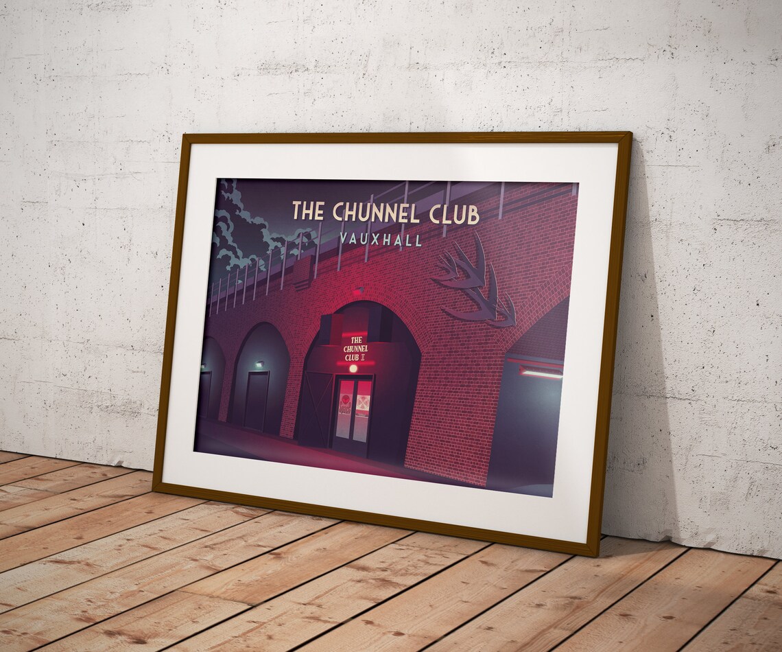 The Chunnel Club Vauxhall London Railway Arches Nightclub Poster - Image 4