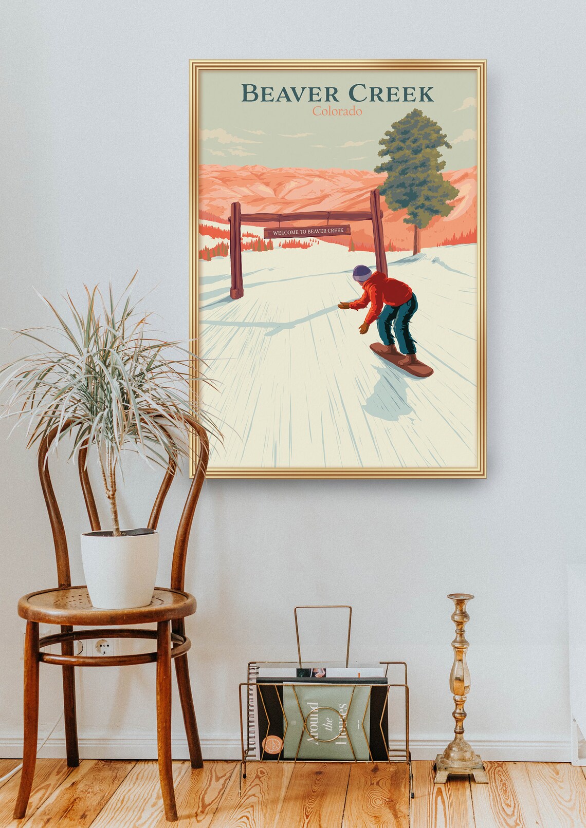 Beaver Creek Colorado Travel Poster, Ski Resort - Image 2