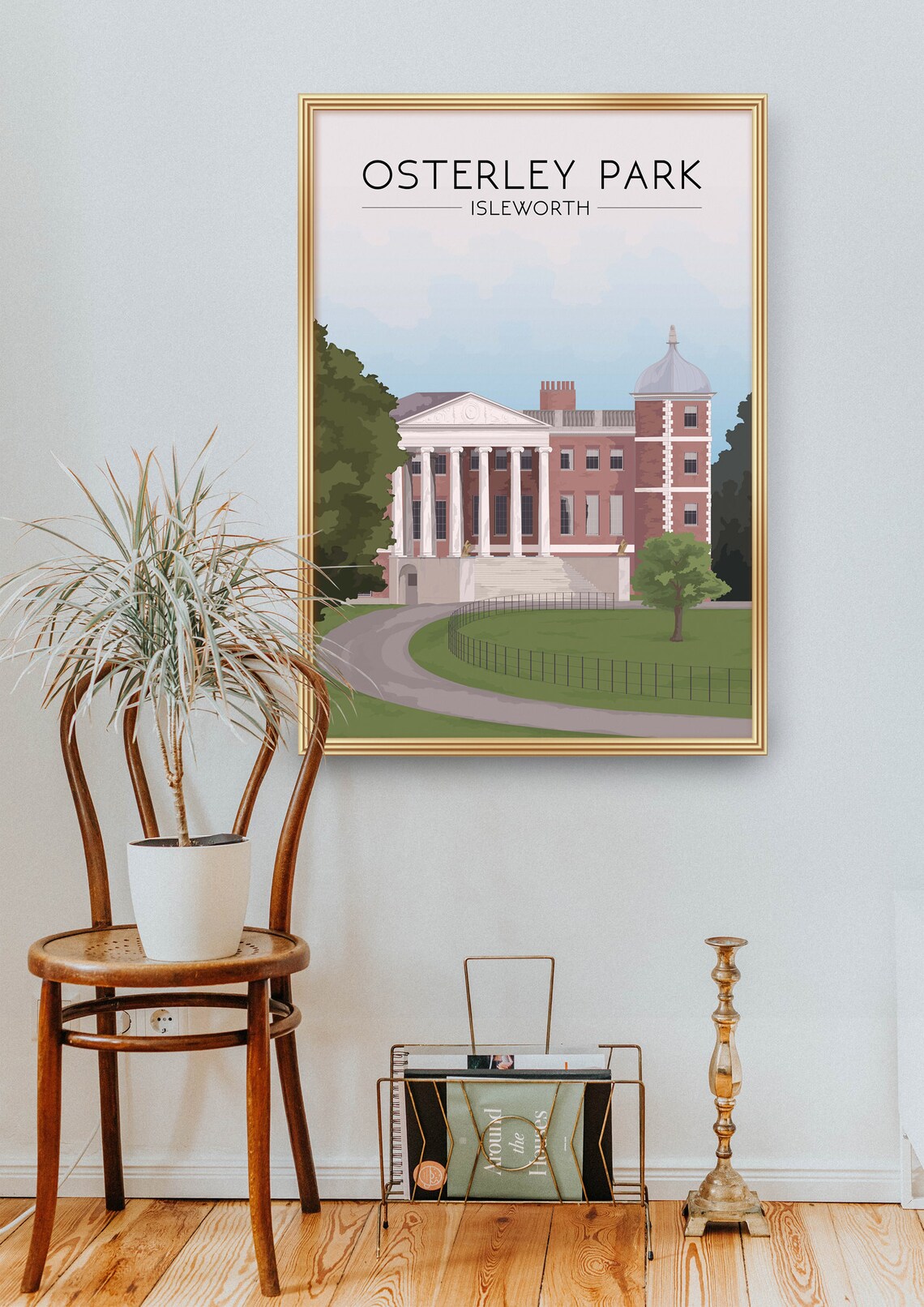 Osterley Park Isleworth London Georgian Mansion Travel Poster - Image 2