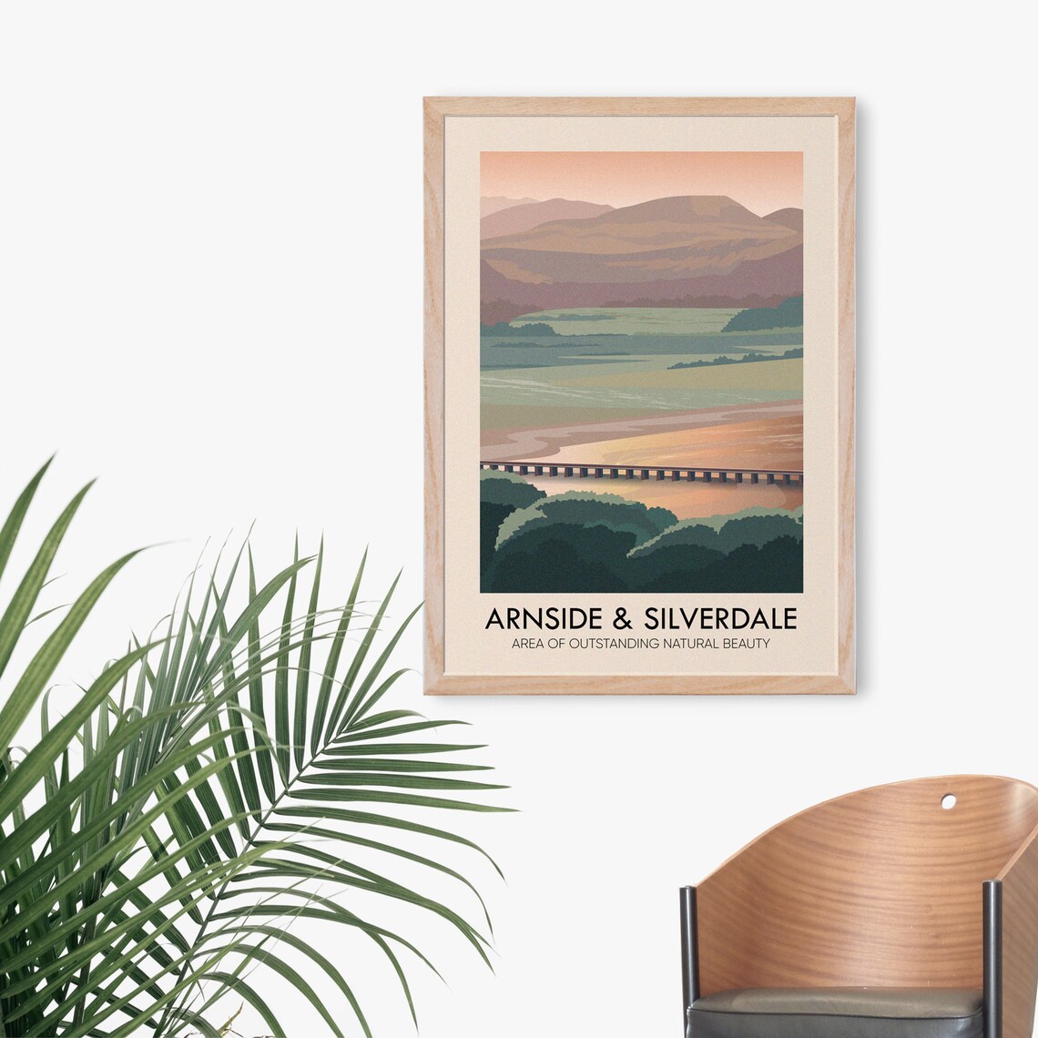 Arnside and Silverdale AONB Vintage Travel Poster - Image 3
