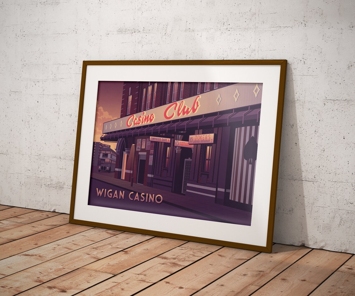 Wigan Casino Nightclub Poster, Northern Soul Travel Poster - Image 3
