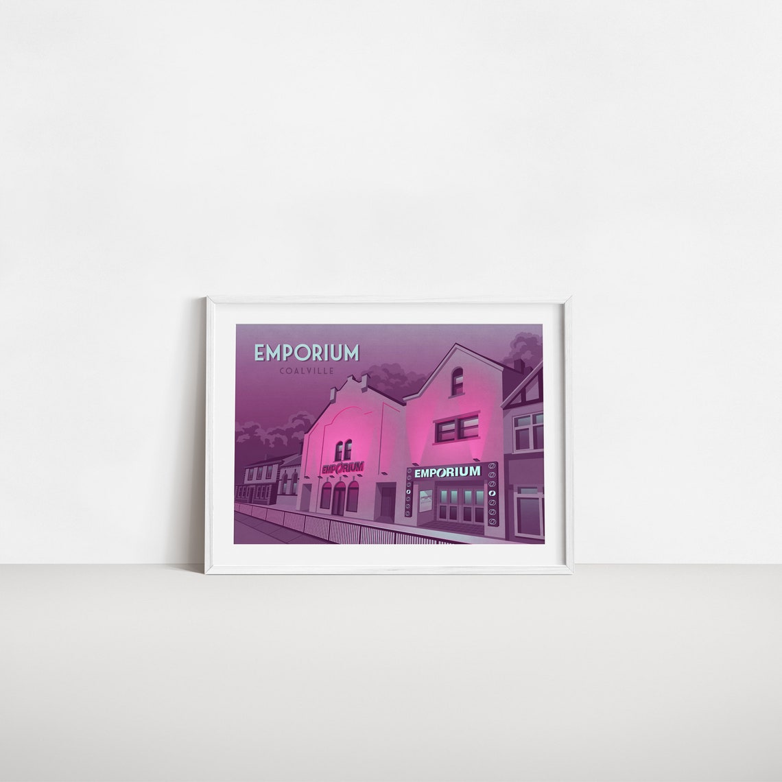 Emporium Coalville Nightclub Poster Leicester Trance Music Passion Storm Music Venue Print Architecture Print Rave Culture 90s - Image 2