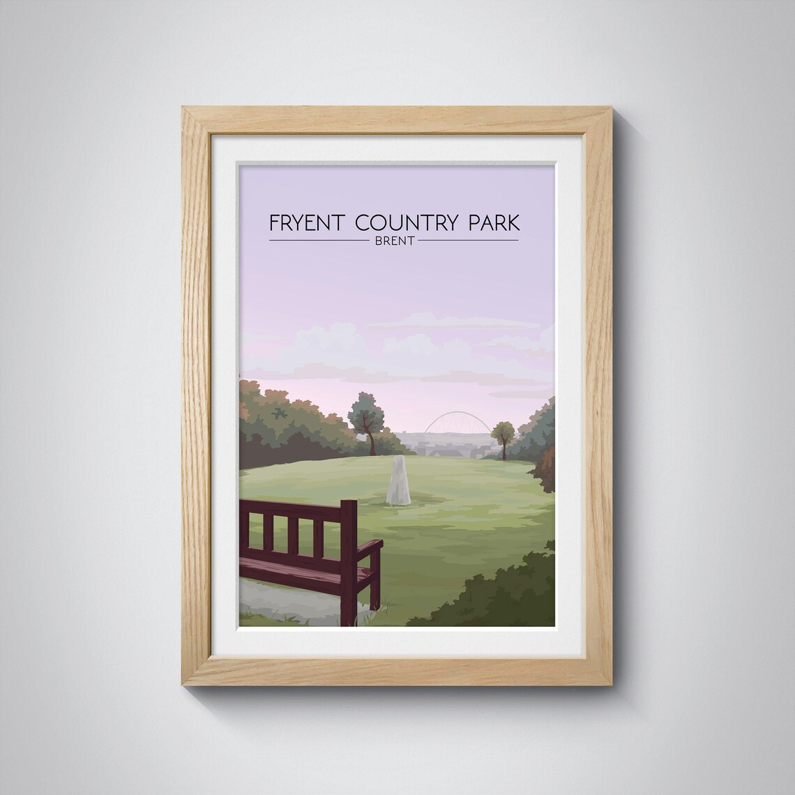 Fryent Country Park Travel Poster, Brent London - Image 2