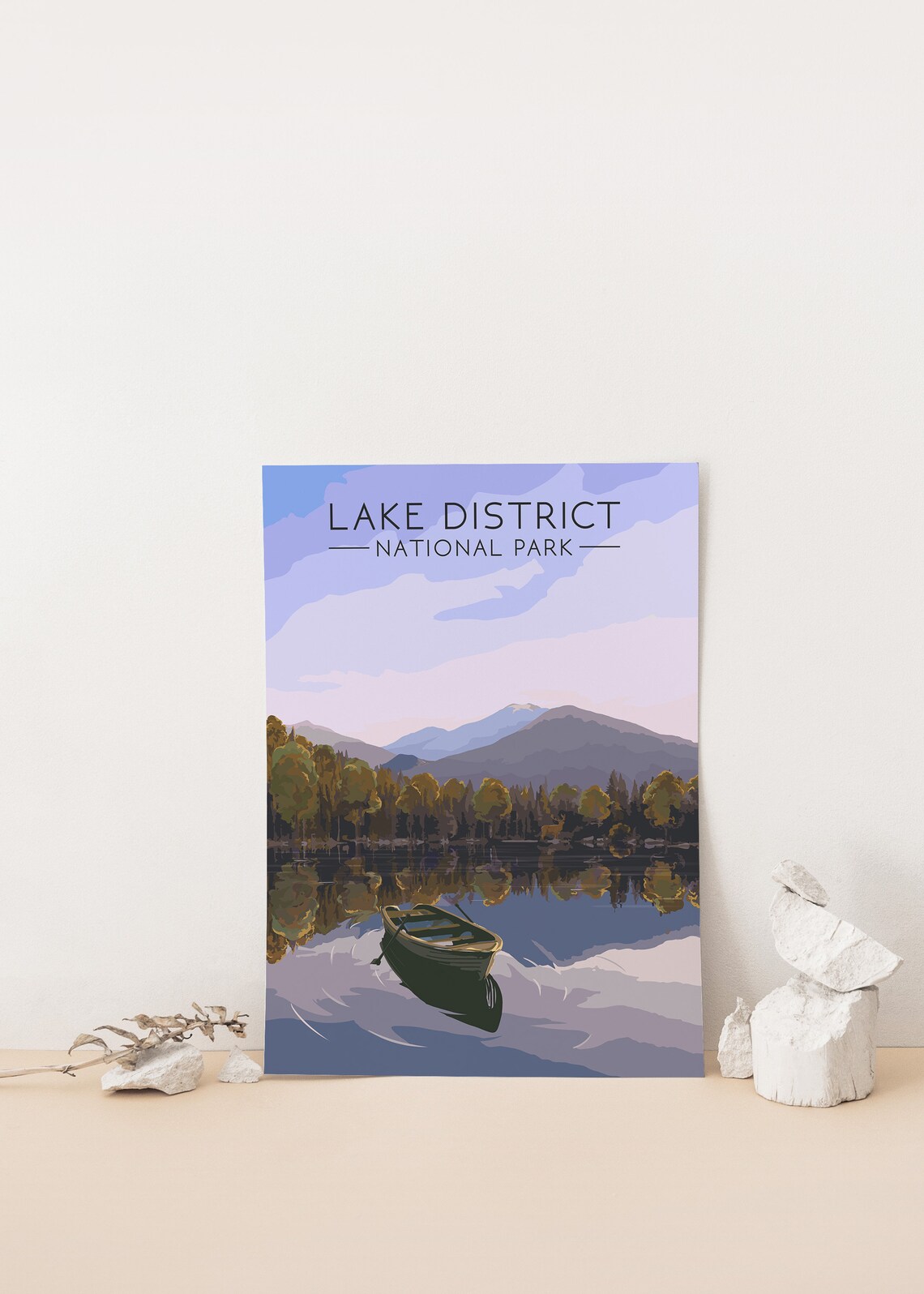 Lake District National Park Vintage Travel Poster Print - Image 3