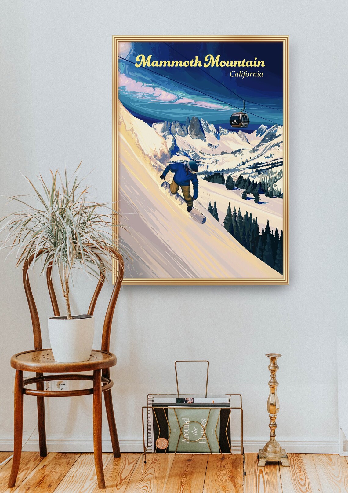 Mammoth Mountain Vintage California Travel Poster - Image 2