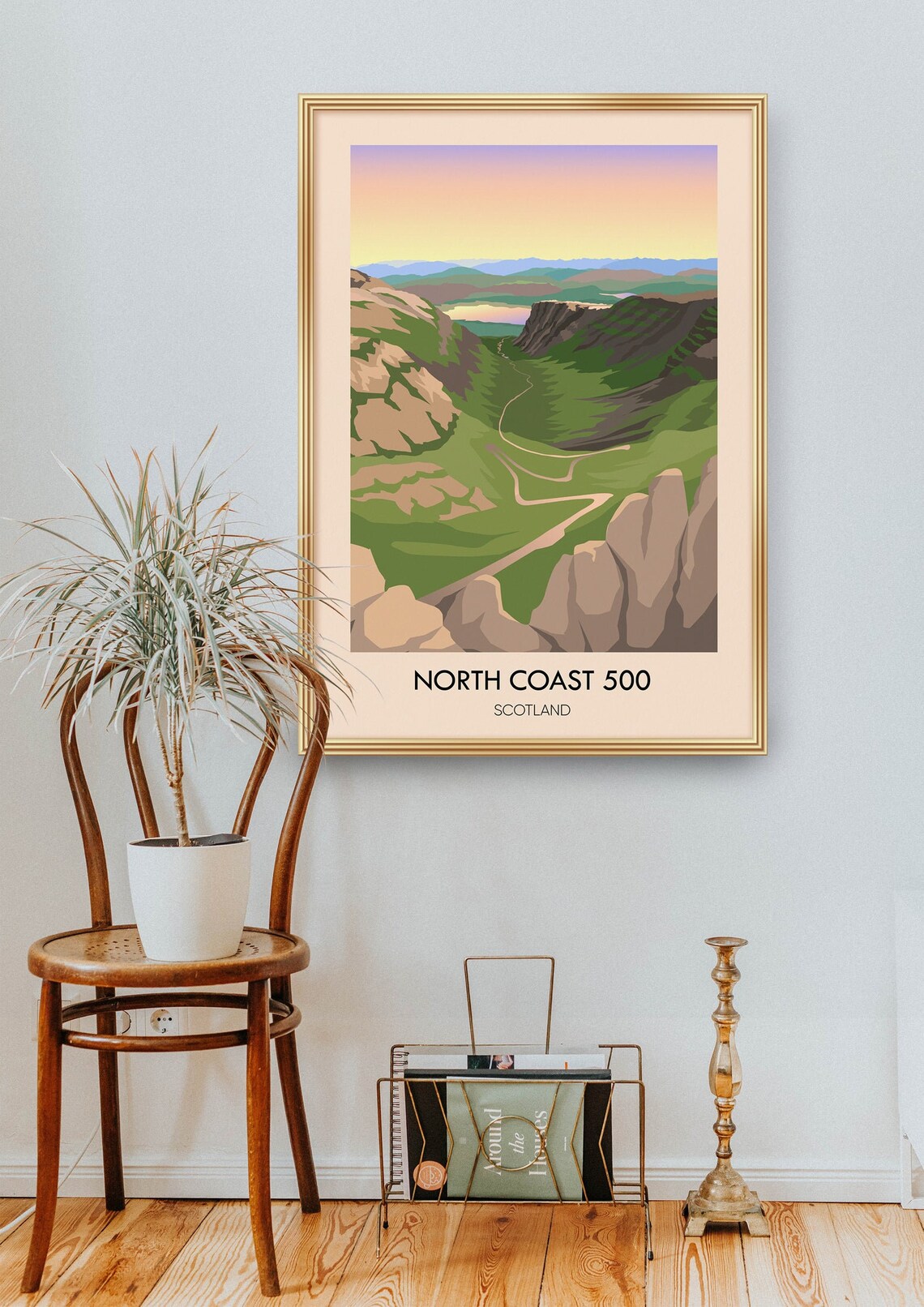 North Coast 500 Scotland Travel Poster, Scottish Highlands - Image 2