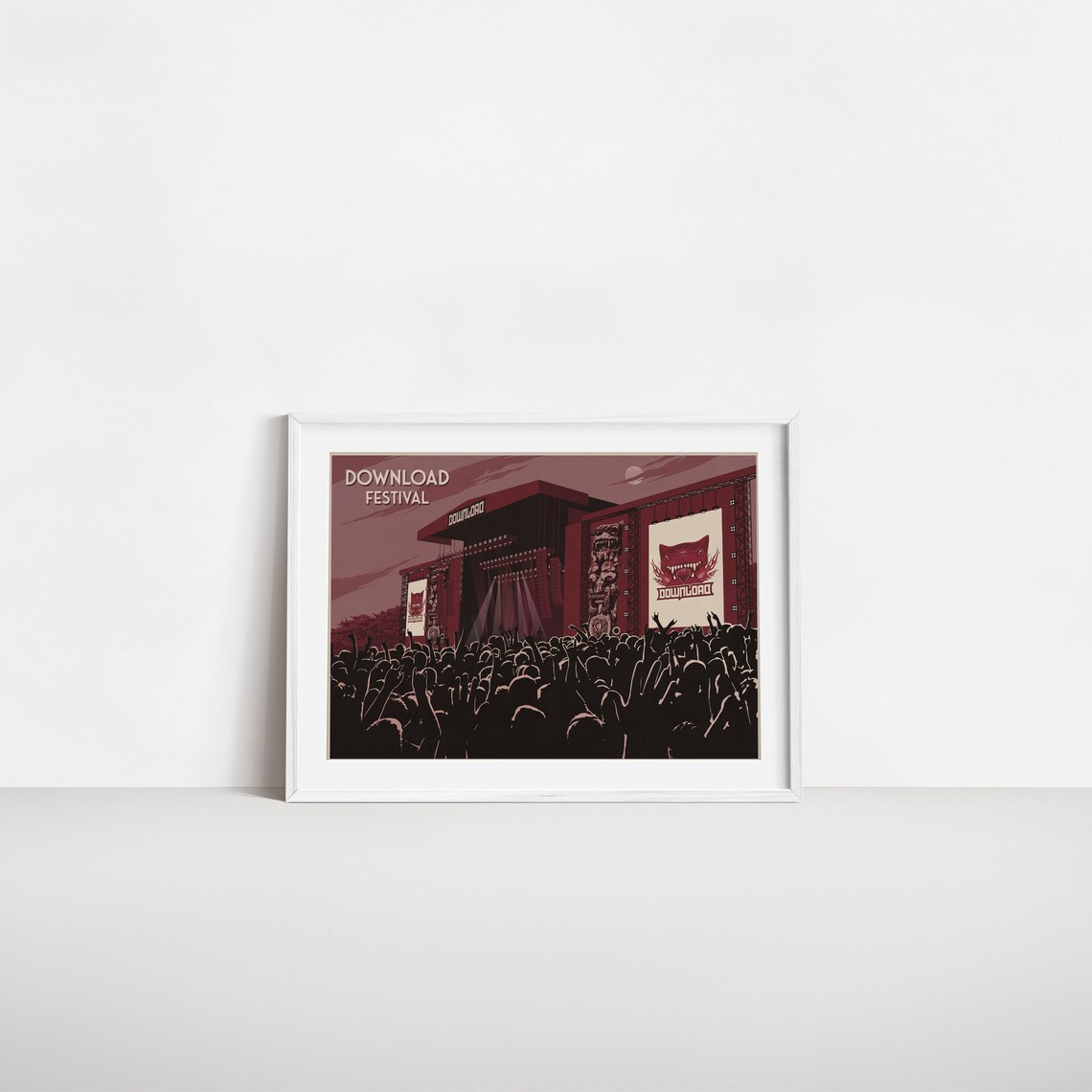 Donington Park Music Festival Poster Art Print - Image 2