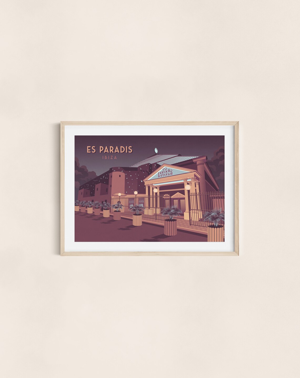 Es Paradis Ibiza Vintage Travel Poster, Spain - Image 3