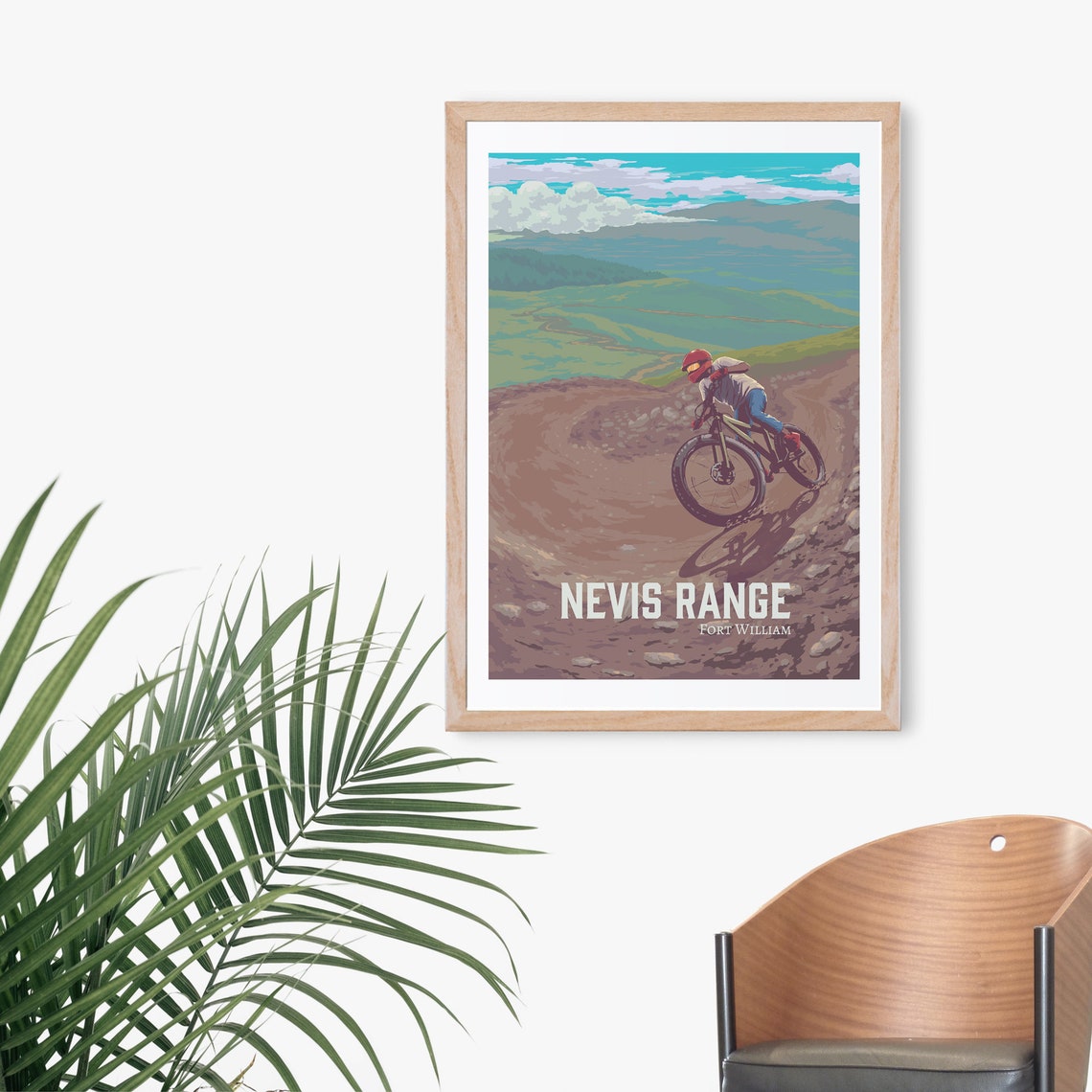 Nevis Range Fort William Scotland Mountain Biking Berm MTB Poster - Image 3