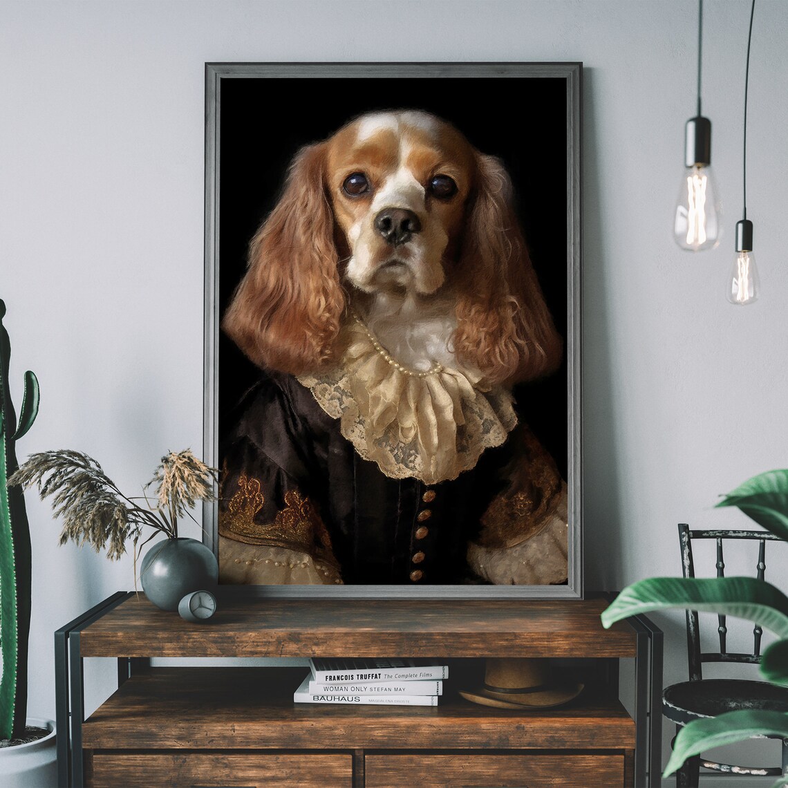 Cocker Spaniel Dog Altered Animal Painting Art Print