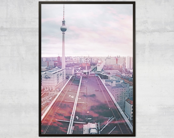 Berlin Wall Art Travel Print Ny Artwork Photography Skyline Cityscape Germany