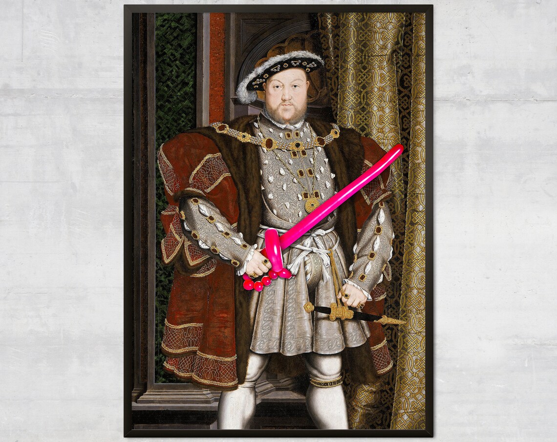 King Henry VIII Royal Portrait Vintage Tudor Art Print