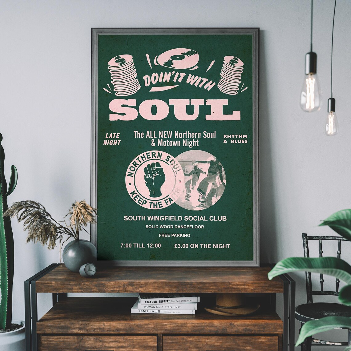 Vintage Northern Soul Poster, Music Quote Art Print