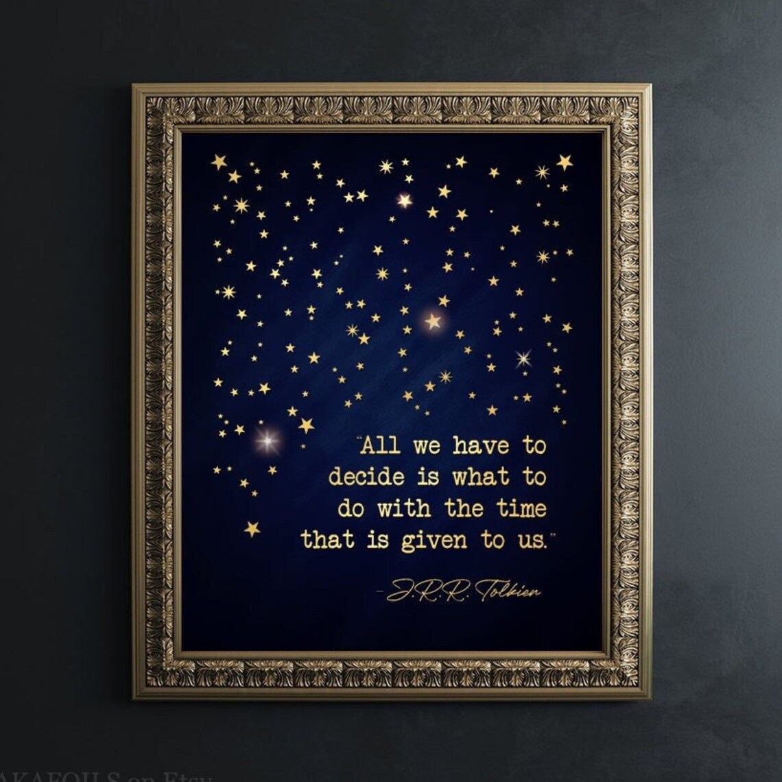 J.R.R. Tolkien Quote, LOTR Literary Art Print