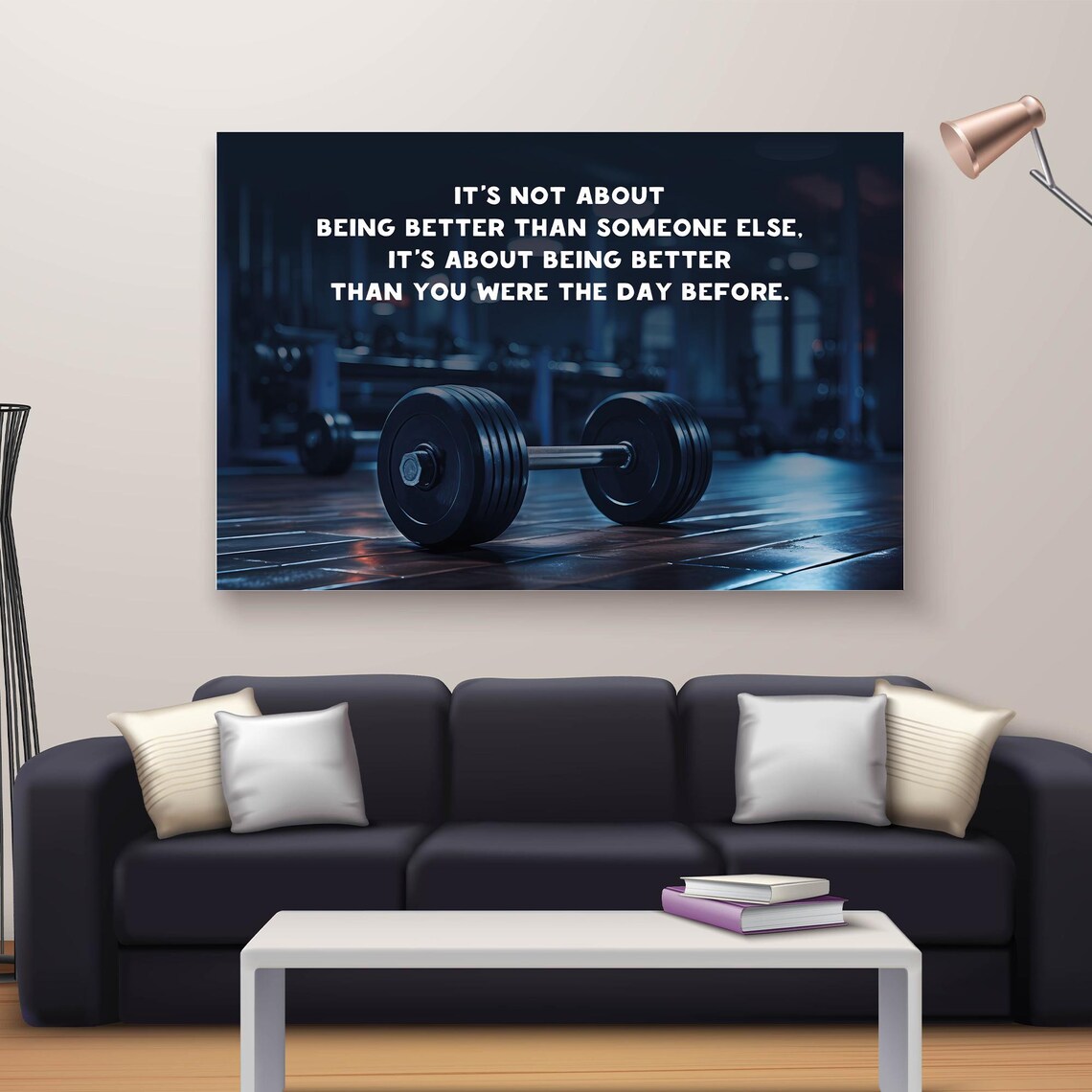 Motivational Home Gym Mindset Poster, I Am Affirmations - Image 2