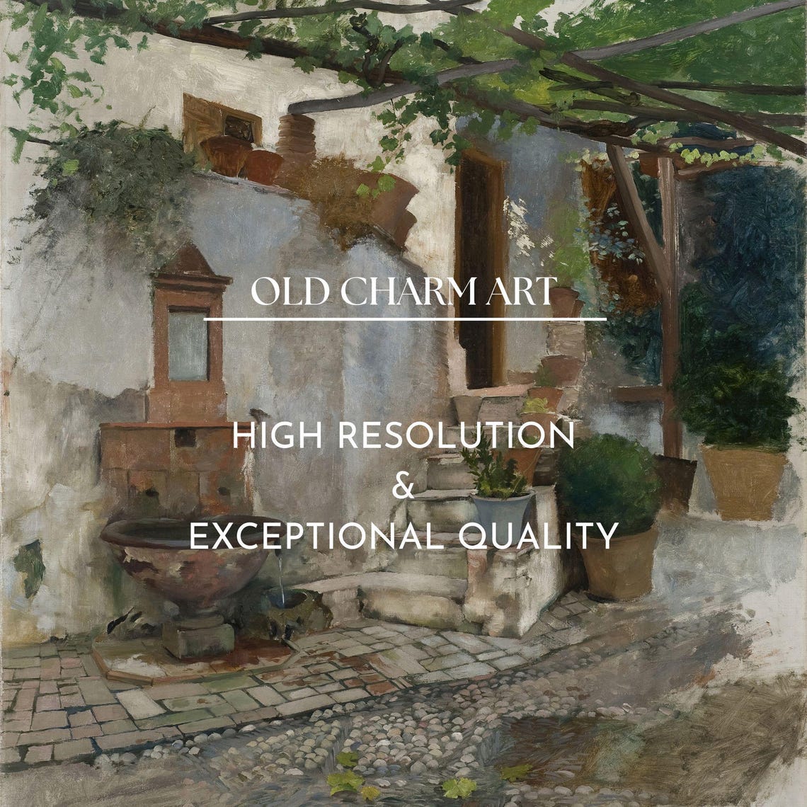Vintage City Print Cityscape Wall Art Vintage Oil Painting Cottage Art Poster Home Decor Art Wa249 - Image 2