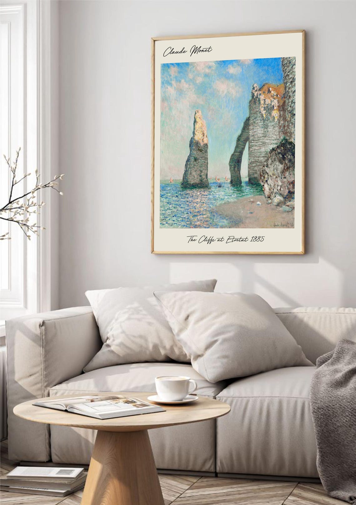 Claude Monet, The Cliffs At Tretat 1885, Poster - Image 4