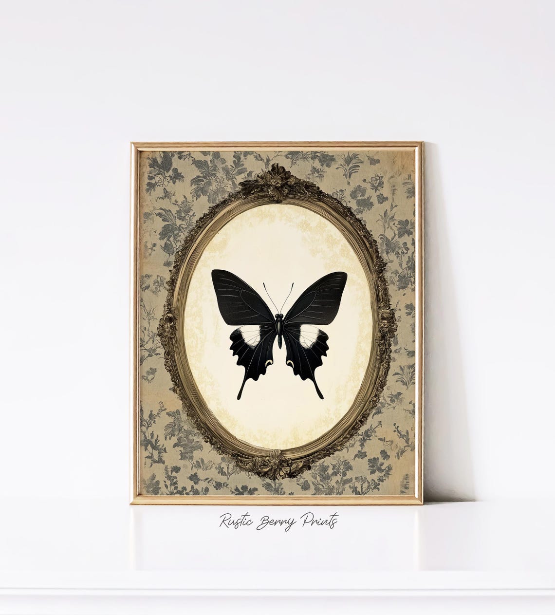 Vintage Butterfly Art Print Wall Art Wall Decor Cottagecore Wall Art - Image 3